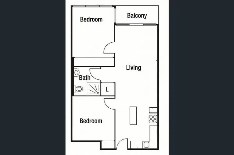 Floorplan of Homely apartment listing, 313/11 Flockhart Street, Abbotsford VIC 3067