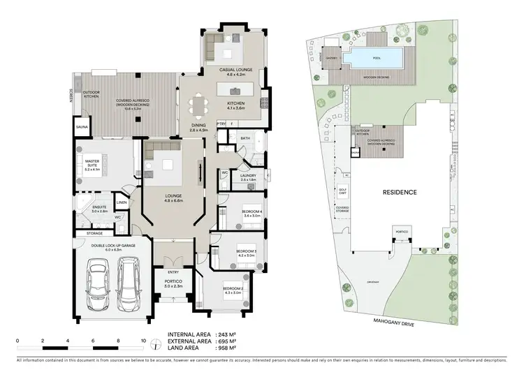 Floorplan of Homely house listing, 100 Mahogany Drive, Pelican Waters QLD 4551