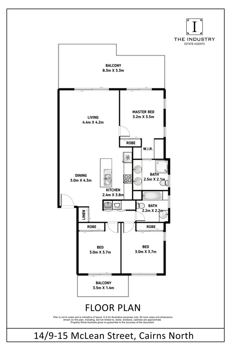 Floorplan of Homely apartment listing, 14/9-15 McLean Street, Cairns North QLD 4870