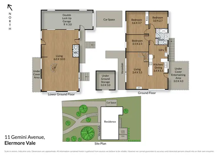Floorplan of Homely house listing, 11 Gemini Avenue, Elermore Vale NSW 2287