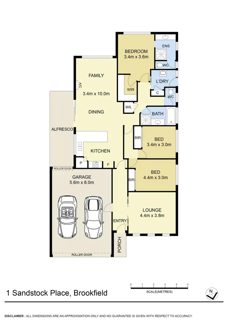 Floorplan of Homely house listing, 1 Sandstock Place, Brookfield VIC 3338