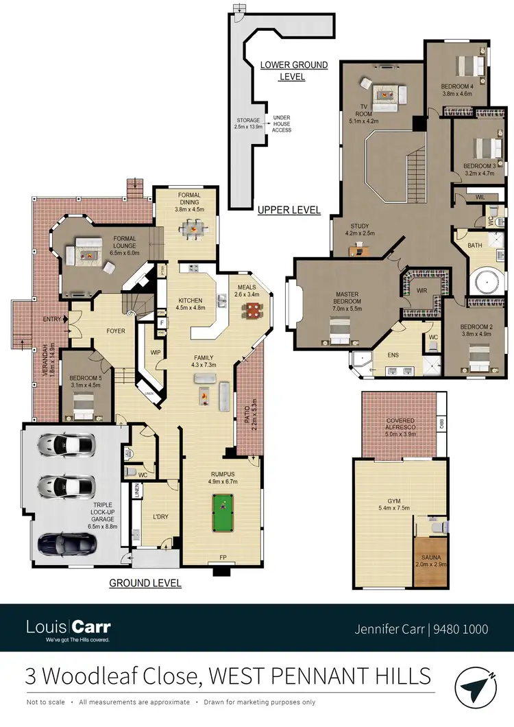 Floorplan of Homely house listing, 3 Woodleaf Close, West Pennant Hills NSW 2125