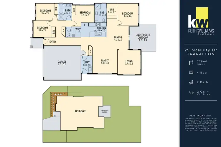 Floorplan of Homely house listing, 29 McNulty Drive, Traralgon VIC 3844