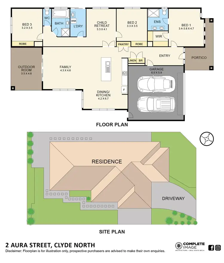 Floorplan of Homely house listing, 2 Aura Street, Clyde North VIC 3978