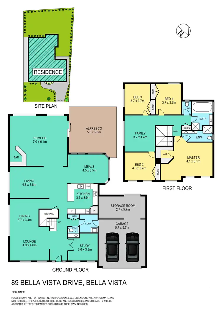 Floorplan of Homely house listing, 89 Bella Vista Drive, Bella Vista NSW 2153