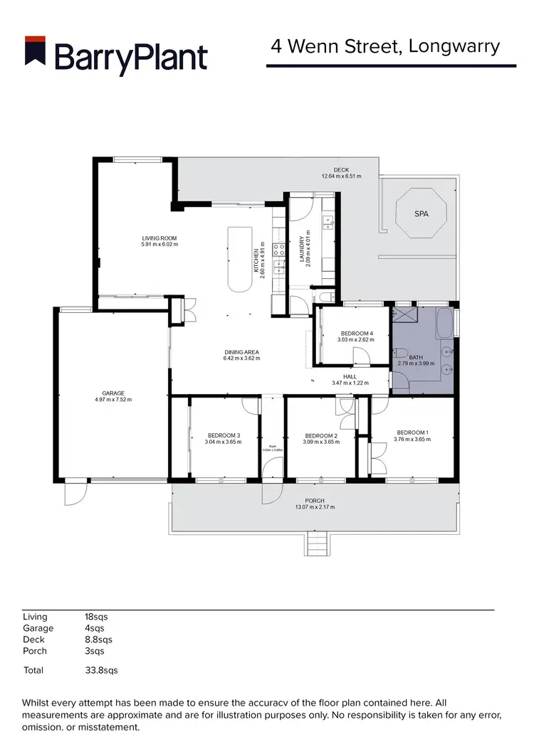 Floorplan of Homely house listing, 4 Wenn Street, Longwarry VIC 3816