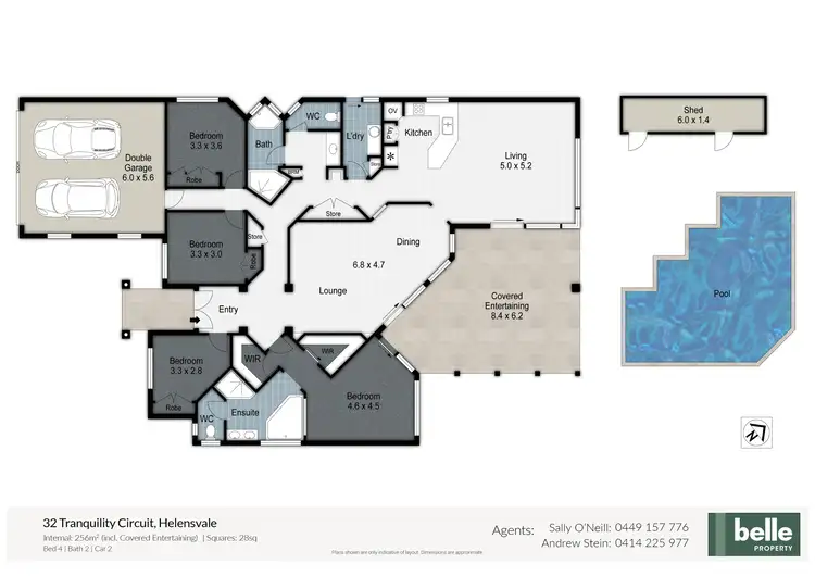 Floorplan of Homely house listing, 32 Tranquility Circuit, Helensvale QLD 4212