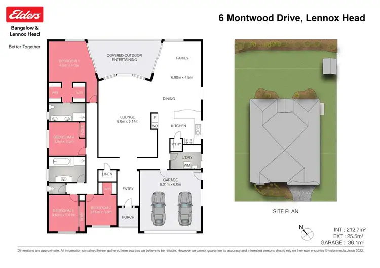 Floorplan of Homely house listing, 6 Montwood Drive, Lennox Head NSW 2478