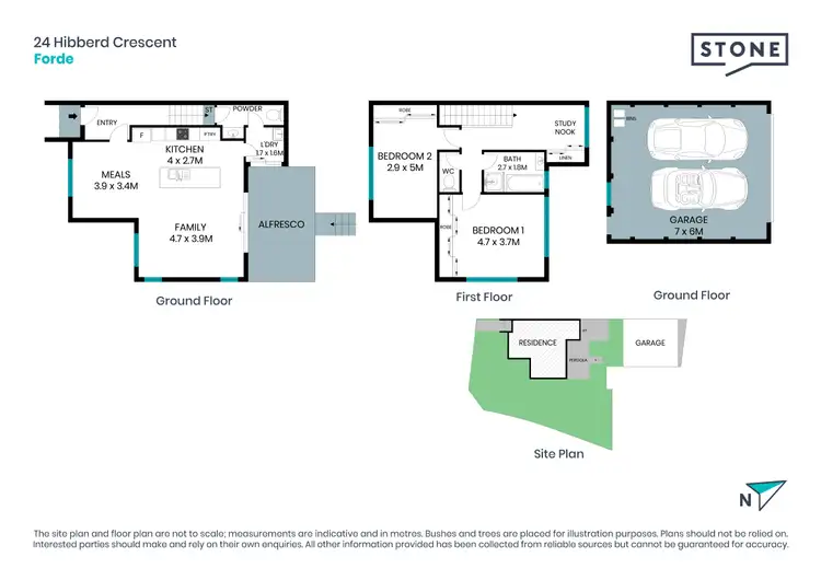 Floorplan of Homely house listing, 24 Hibberd Crescent, Forde ACT 2914