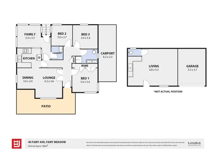 Floorplan of Homely house listing, 40 Fairy Avenue, Fairy Meadow NSW 2519