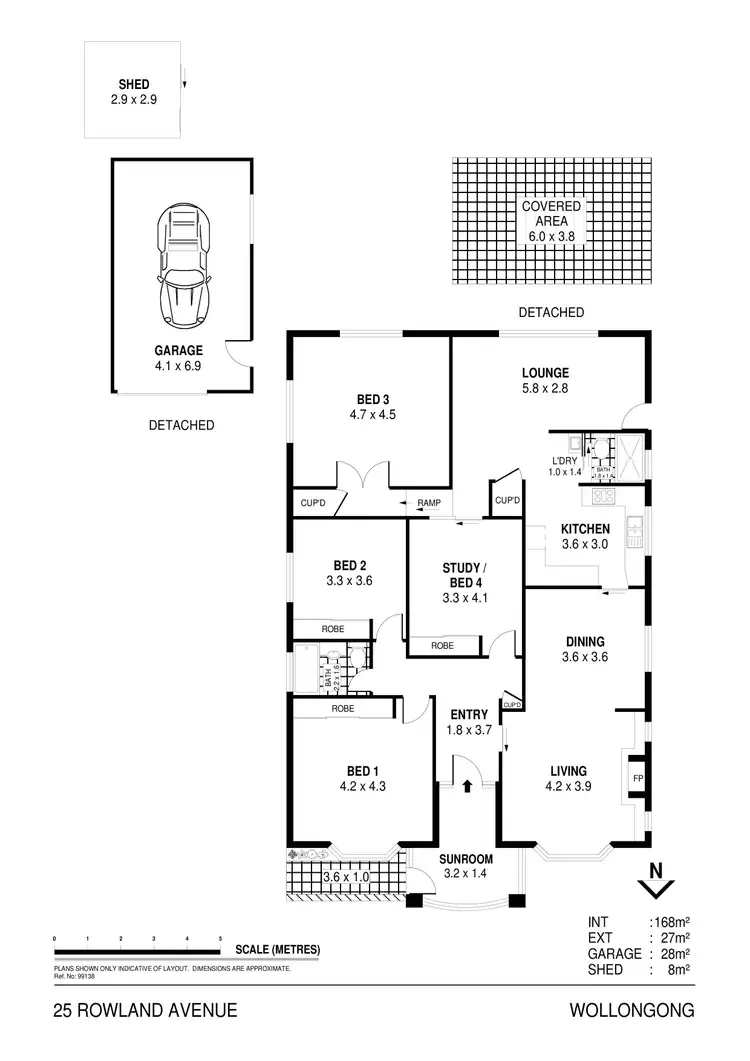 Floorplan of Homely house listing, 25 Rowland Avenue, Wollongong NSW 2500