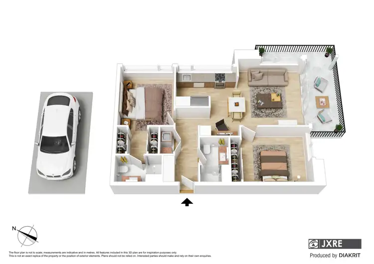 Floorplan of Homely apartment listing, 205/16 Lomandra Drive, Clayton South VIC 3169
