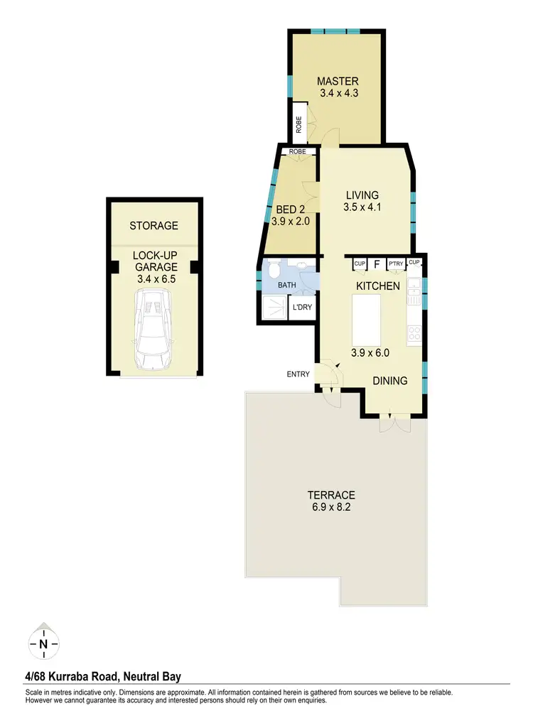 Floorplan of Homely apartment listing, 4/68 Kurraba Road, Neutral Bay NSW 2089