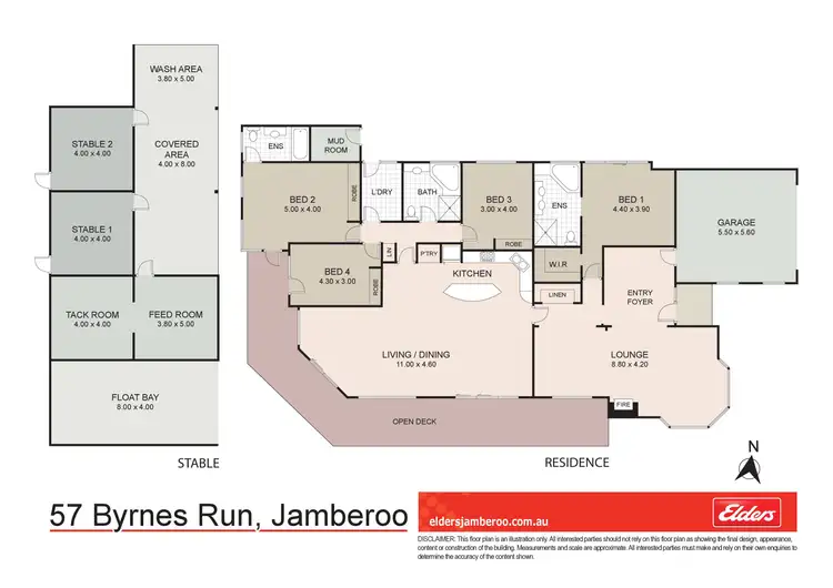 Floorplan of Homely rural property listing, 57 Byrnes Run, Curramore NSW 2533