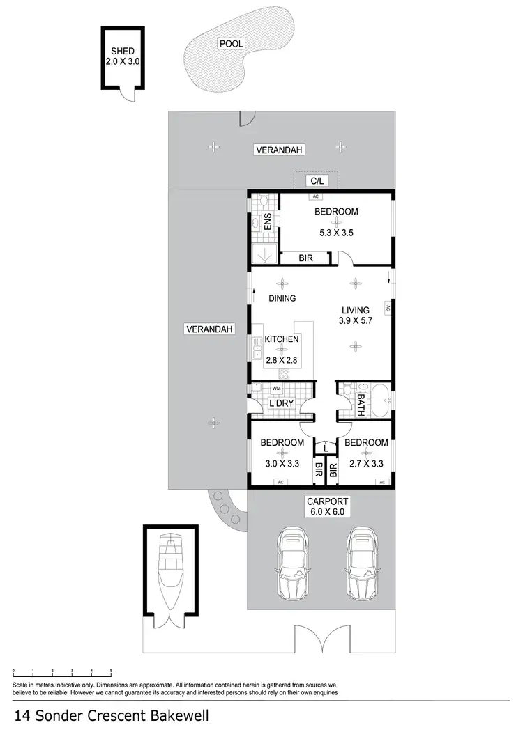 Floorplan of Homely house listing, 14 Sonder Crescent, Bakewell NT 832