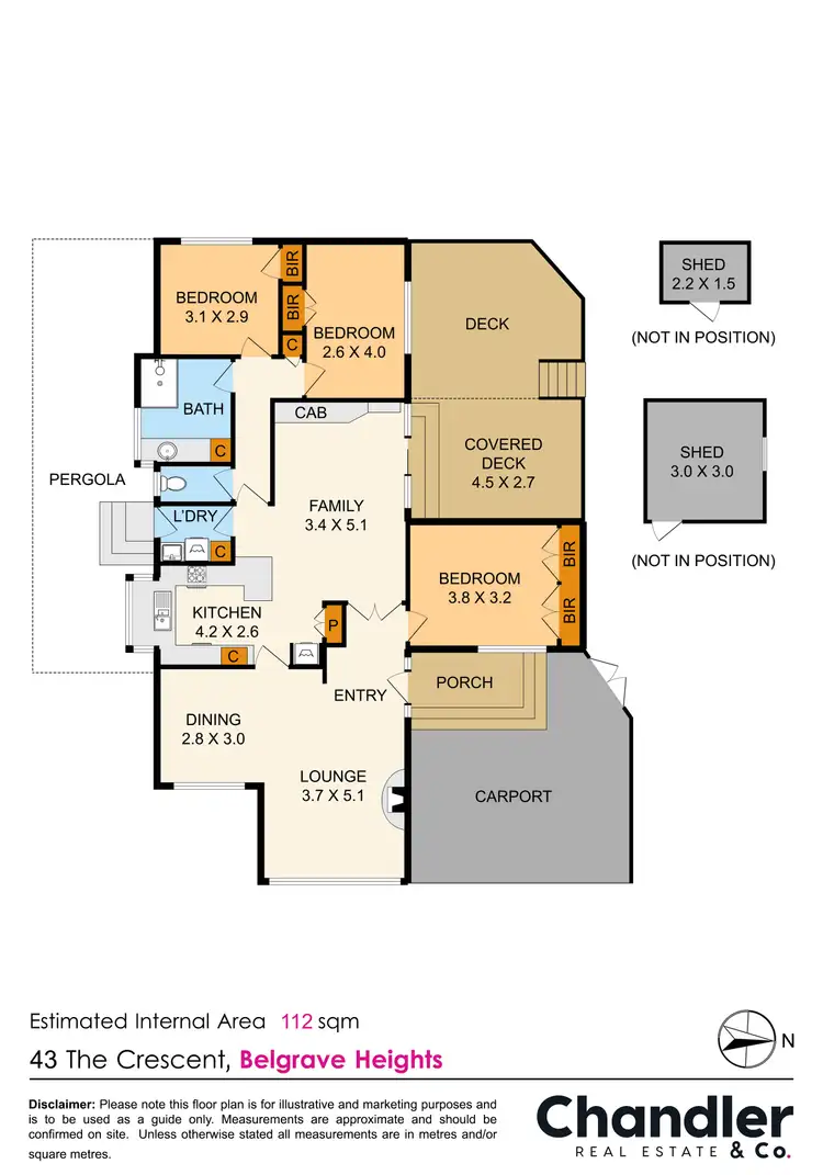 Floorplan of Homely house listing, 43 The Crescent, Belgrave Heights VIC 3160
