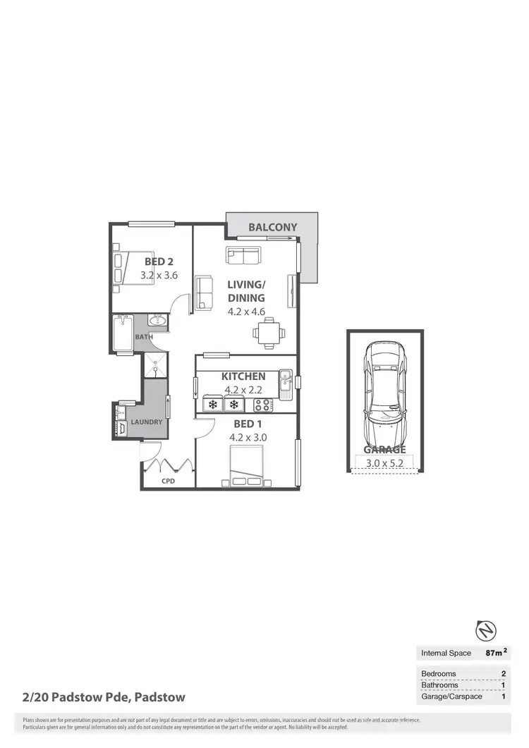 Floorplan of Homely unit listing, 2/20 Padstow Parade, Padstow NSW 2211
