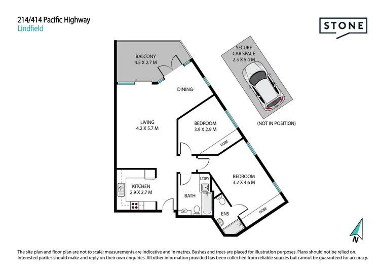 Floorplan of Homely apartment listing, 214/414 Pacific Highway, Lindfield NSW 2070