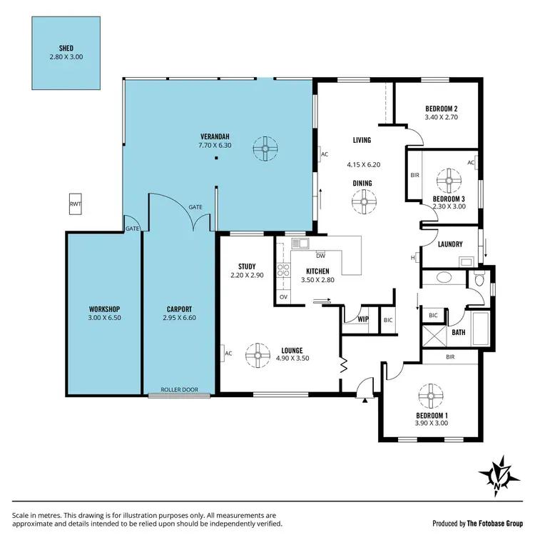 Floorplan of Homely house listing, 8 Portia Street, Flagstaff Hill SA 5159