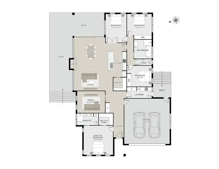 Floorplan of Homely house listing, 6 Montague Park Avenue, Legana TAS 7277