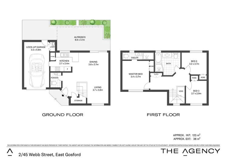 Floorplan of Homely townhouse listing, 2/45 Webb Street, East Gosford NSW 2250