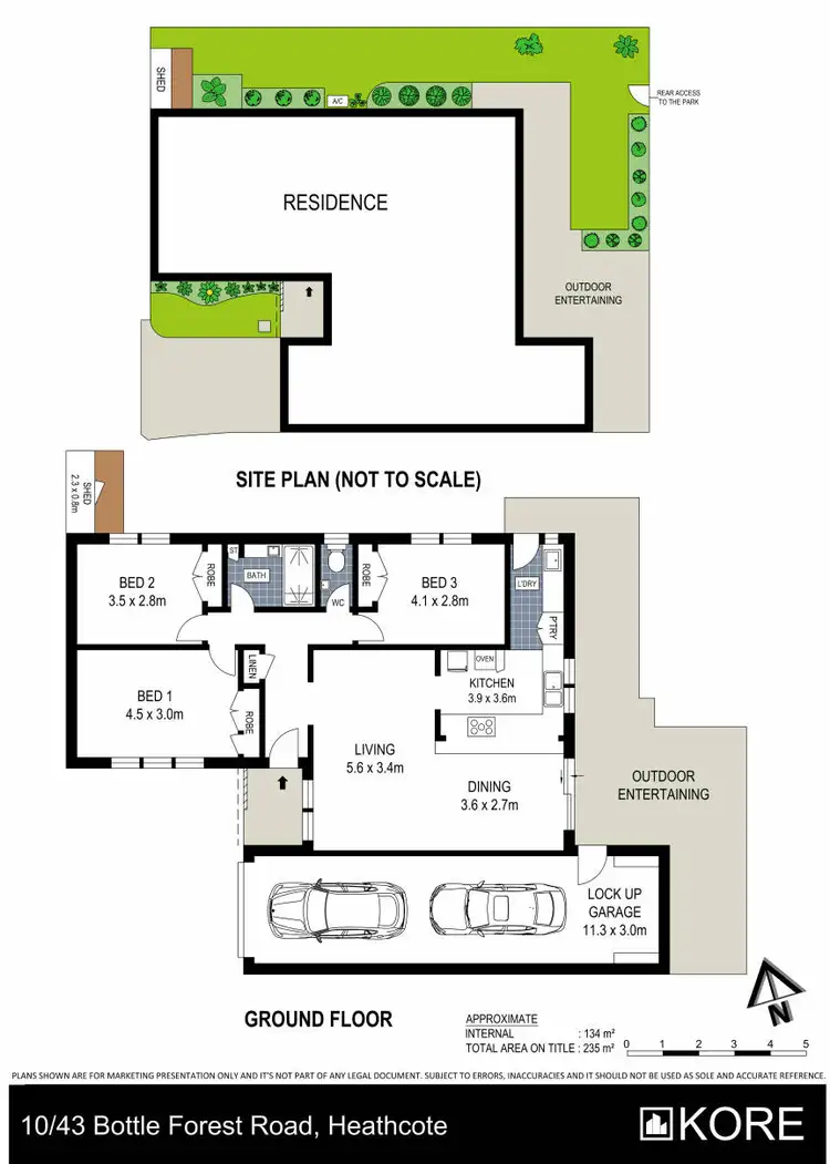 Floorplan of Homely villa listing, 10/43 Bottle Forest Road, Heathcote NSW 2233