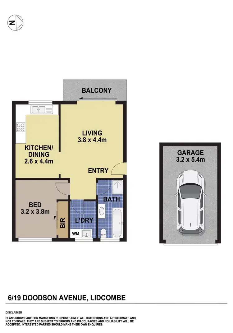 Floorplan of Homely apartment listing, 6/19 Doodson Avenue, Lidcombe NSW 2141