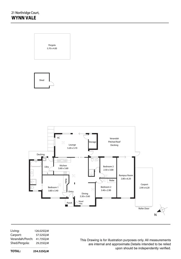 Floorplan of Homely house listing, 21 Northridge Court, Wynn Vale SA 5127