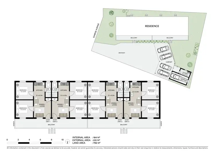 Floorplan of Homely block of units listing, 174 Sunrise Avenue, Halekulani NSW 2262
