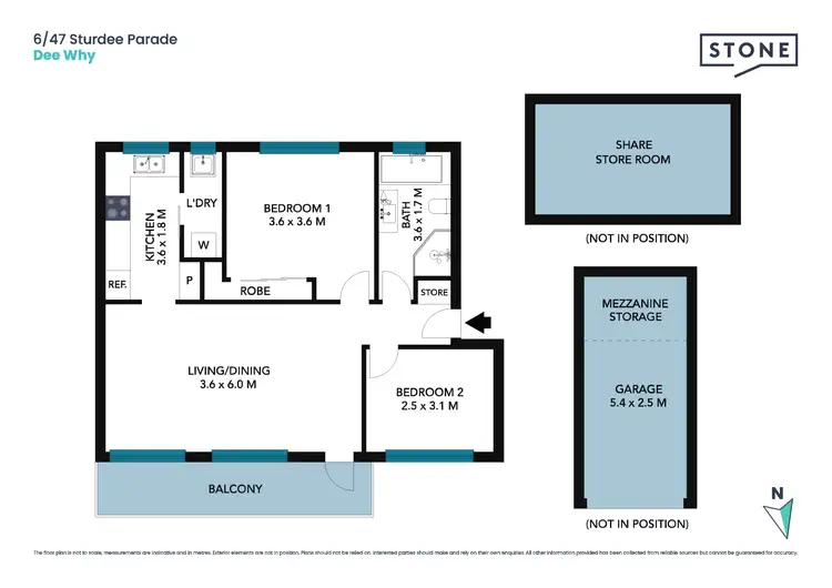Floorplan of Homely apartment listing, 6/47 Sturdee Parade, Dee Why NSW 2099