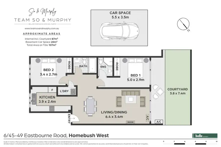 Floorplan of Homely apartment listing, 6/45 Eastbourne Road, Homebush West NSW 2140