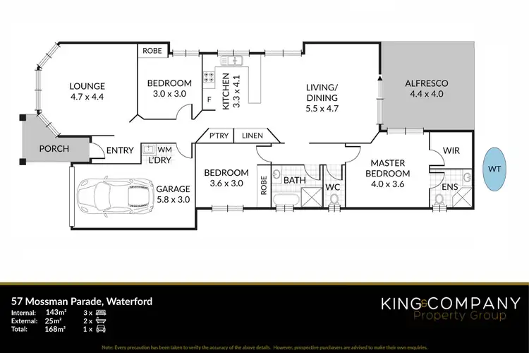 Floorplan of Homely house listing, 57 Mossman Parade, Waterford QLD 4133
