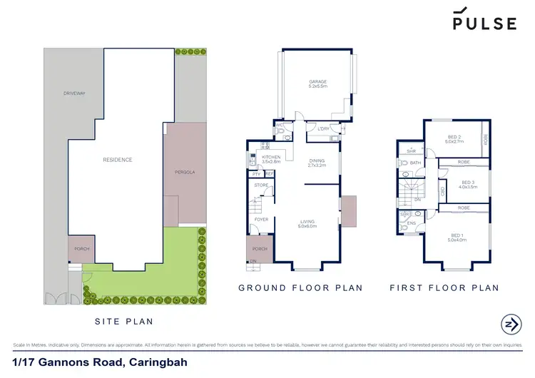 Floorplan of Homely semi-detached listing, 1/17 Gannons Road, Caringbah NSW 2229