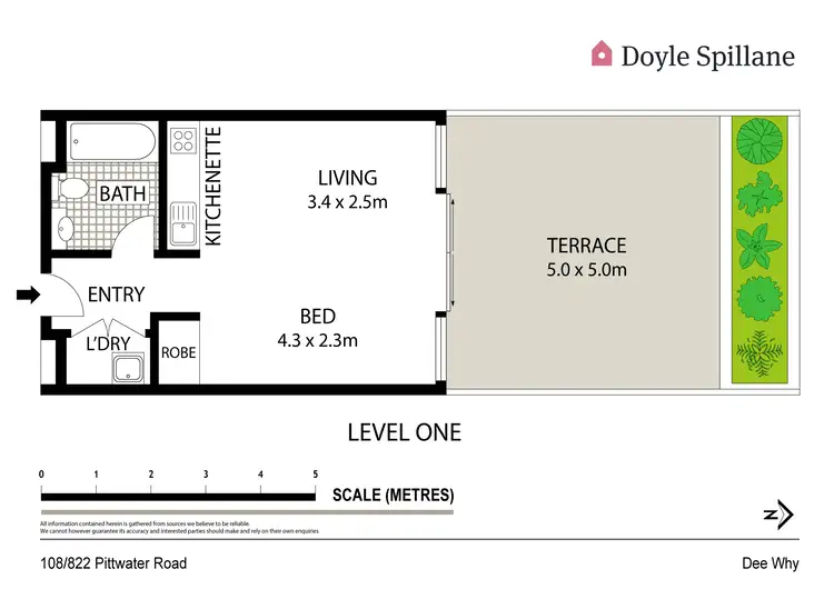 Floorplan of Homely apartment listing, 108/822 Pittwater Road, Dee Why NSW 2099