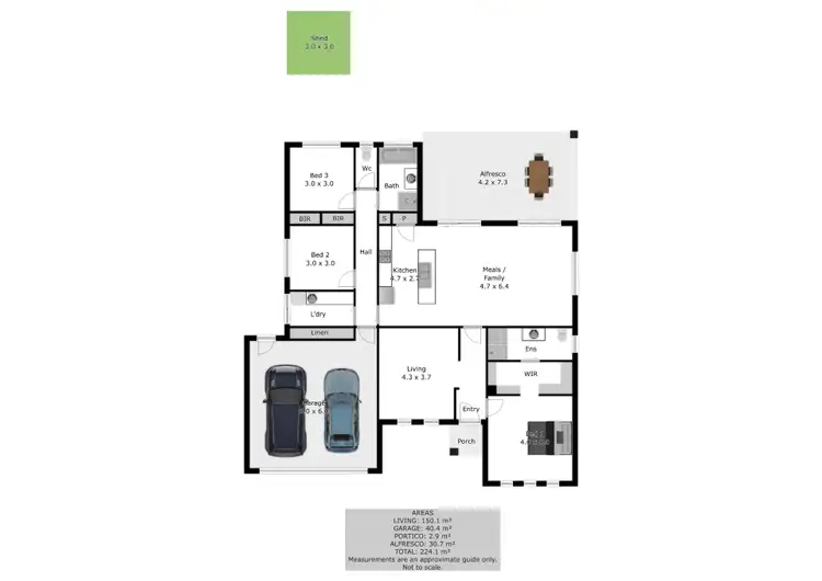 Floorplan of Homely house listing, 58 Margaret Court Drive, Baranduda VIC 3691