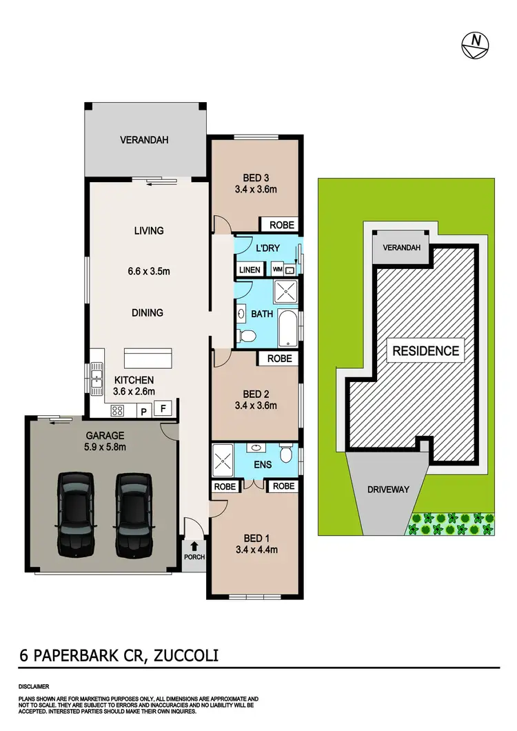 Floorplan of Homely house listing, 6 Paperbark Crescent, Zuccoli NT 832