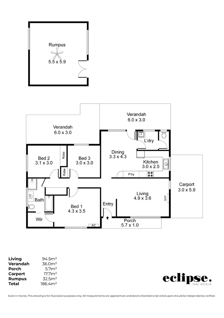 Floorplan of Homely house listing, 9 Nagle Avenue, Gulfview Heights SA 5096