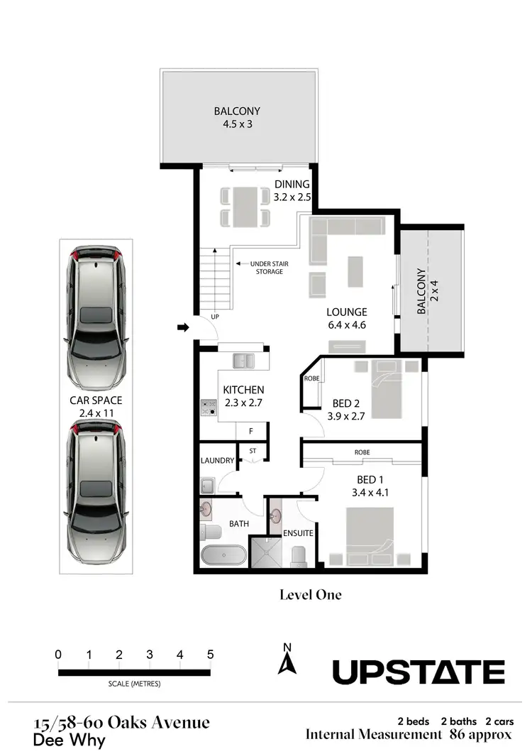 Floorplan of Homely unit listing, 15/58-60 Oaks Avenue, Dee Why NSW 2099