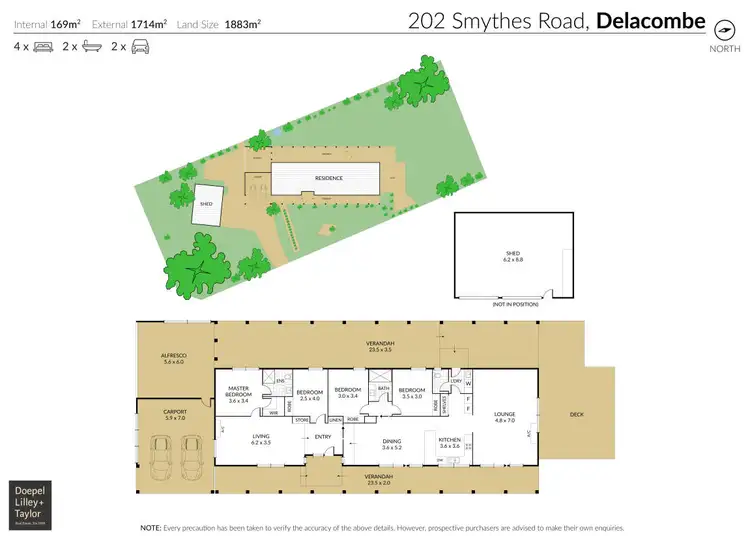 Floorplan of Homely house listing, 202 Smythes Road, Delacombe VIC 3356