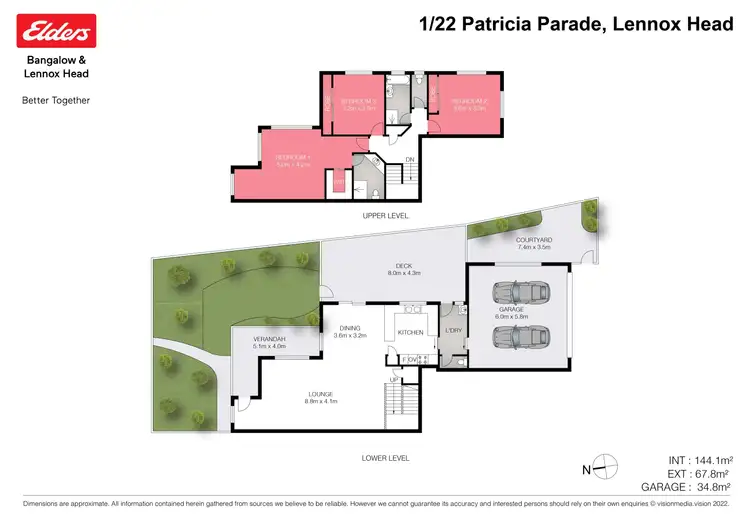 Floorplan of Homely house listing, 1/22 Patricia Parade, Lennox Head NSW 2478