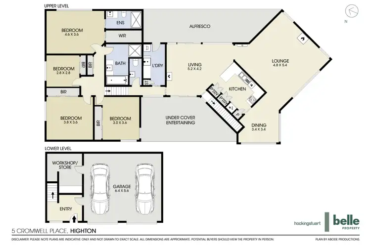 Floorplan of Homely house listing, 5 Cromwell Place, Highton VIC 3216