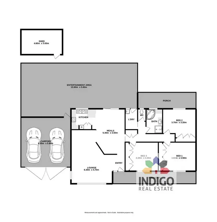 Floorplan of Homely house listing, 9 Nickless Street, Chiltern VIC 3683