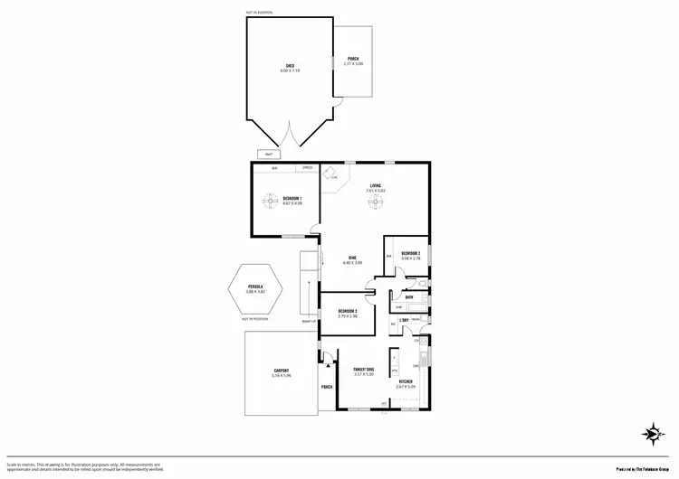 Floorplan of Homely house listing, 5 Flint Street, Enfield SA 5085