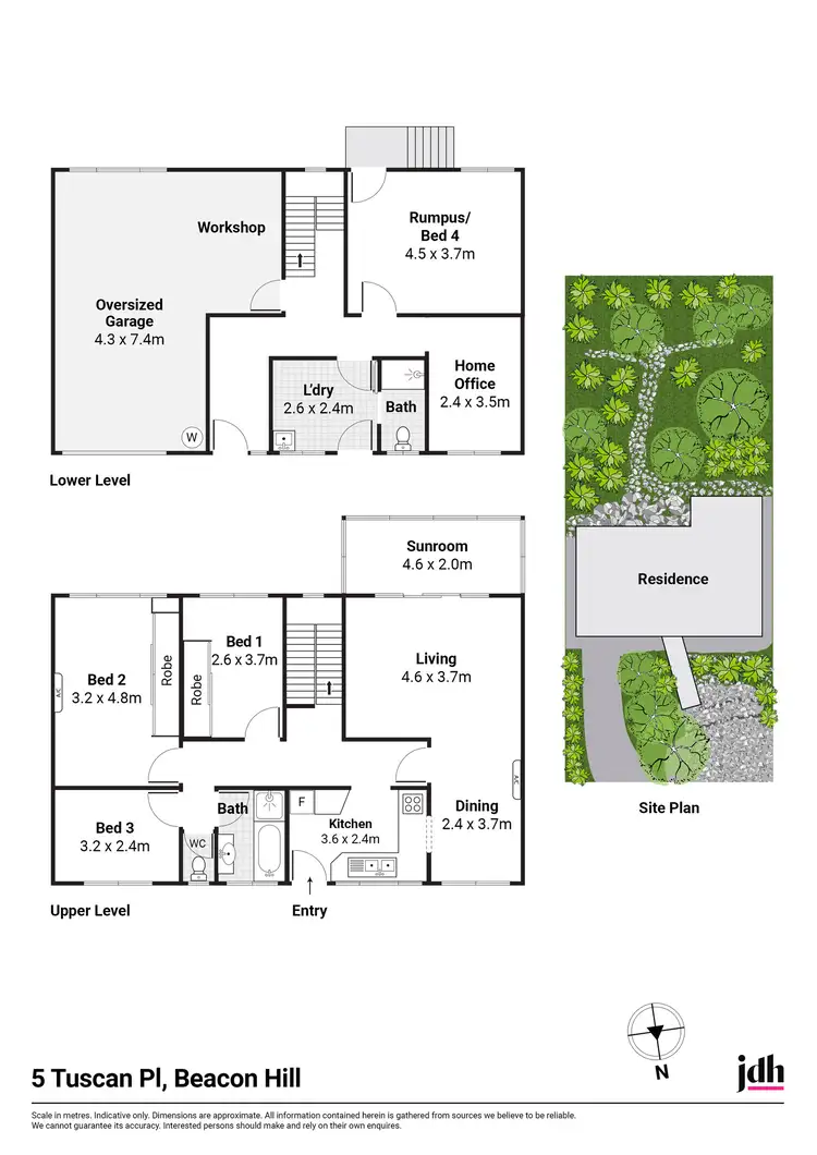 Floorplan of Homely house listing, 5 Tuscan Place, Beacon Hill NSW 2100