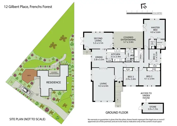 Floorplan of Homely house listing, 12 Gilbert Place, Frenchs Forest NSW 2086