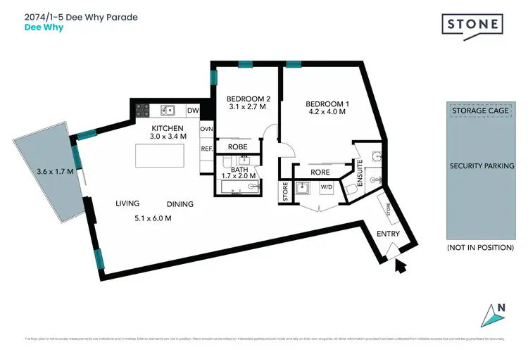 Floorplan of Homely apartment listing, 2074/1-5 Dee Why Parade, Dee Why NSW 2099
