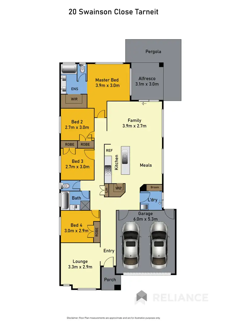 Floorplan of Homely house listing, 20 Swainson Close, Tarneit VIC 3029