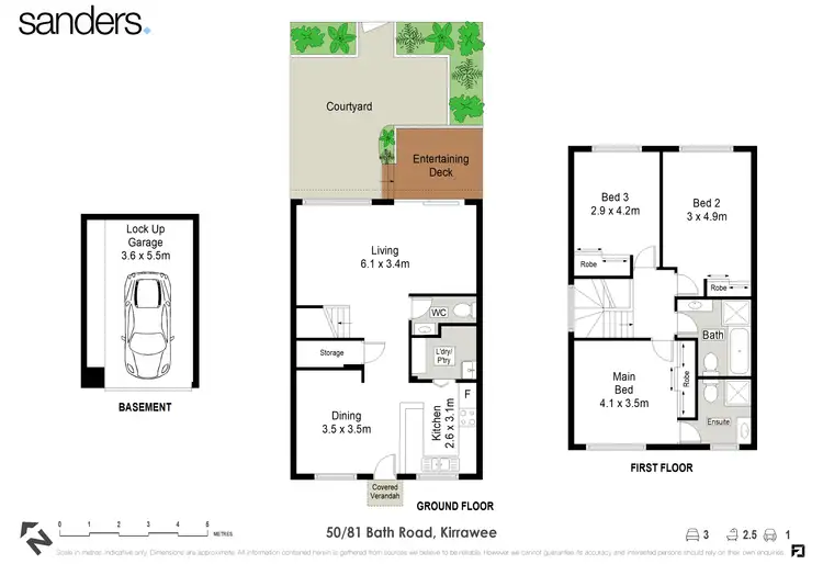 Floorplan of Homely townhouse listing, 50/81 Bath Road, Kirrawee NSW 2232