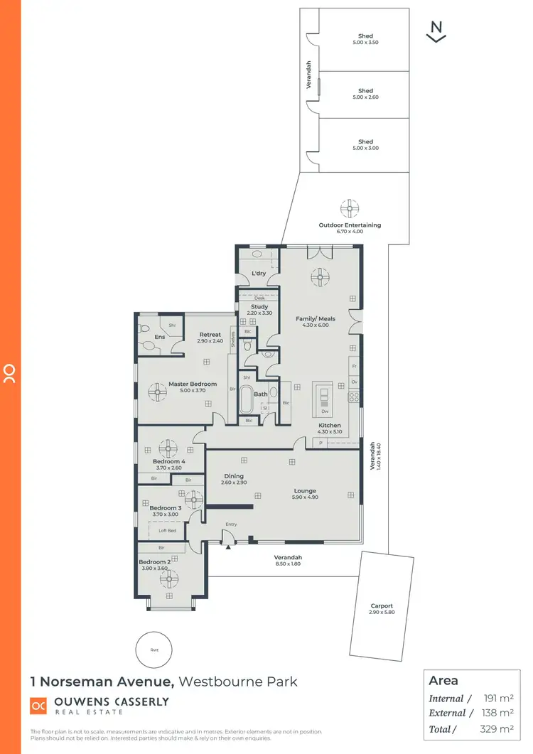 Floorplan of Homely house listing, 1 Norseman Avenue, Westbourne Park SA 5041