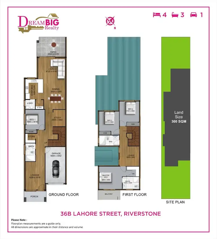 Floorplan of Homely semi-detached listing, 36B Lahore Street, Riverstone NSW 2765